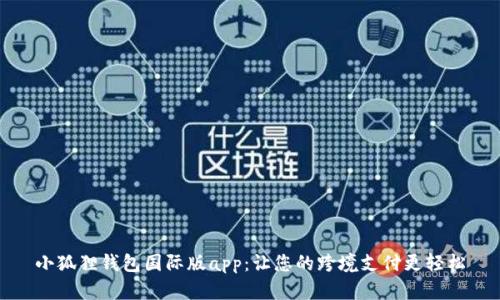小狐狸钱包国际版app:让您的跨境支付更轻松