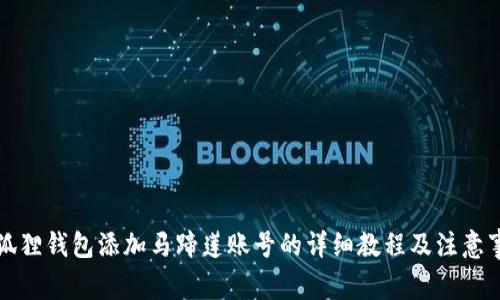 小狐狸钱包添加马蹄莲账号的详细教程及注意事项