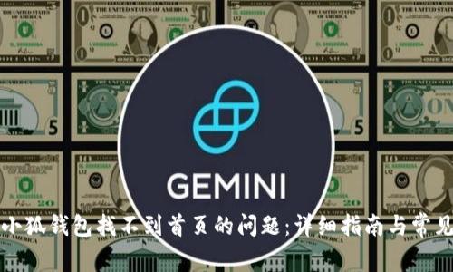 如何解决小狐钱包找不到首页的问题:详细指南与常见问题解答